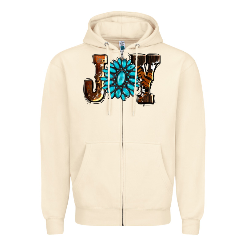 Joy With Gemstone Ado Zipper Hoodie by AdoDesignShop | Teevron