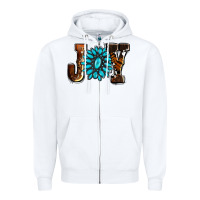 White joy with gemstone ado Zipper Hoodie - AdoDesignShop