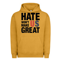 Pigment Peanut Butter hate won't make us great black Urban Hoodie - artisFamous