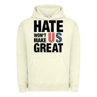 Pigment Pistachio hate won't make us great black Urban Hoodie - artisFamous