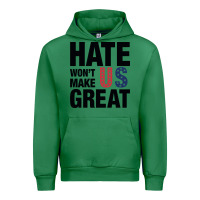 Emerald hate won't make us great black Urban Hoodie - artisFamous