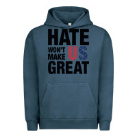 Pigment Midnight Navy hate won't make us great black Urban Hoodie - artisFamous