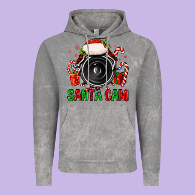 Santa Cam Vintage Hoodie Designed By Fadigitalartstudio