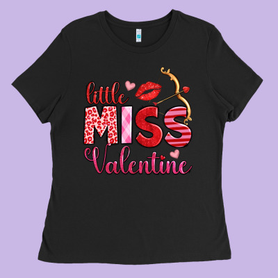 Little Miss Valentine Ladies Tee Designed By Oliviacreatesart