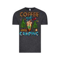 Vintage Black Coffee And Camping Frappe Vintage Tee - FaDigitalArtStudio