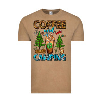 Vintage Coffee Coffee And Camping Frappe Vintage Tee - FaDigitalArtStudio