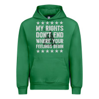 Emerald My Rights Don't End Where Your Feelings Begin Urban Hoodie - artisFamous