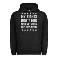 Pigment Black My Rights Don't End Where Your Feelings Begin Urban Hoodie - artisFamous