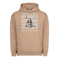 Pigment Burro My Rights Don't End Where Your Feelings Begin Urban Hoodie - artisFamous