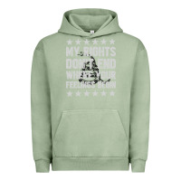 Pigment Oil Green My Rights Don't End Where Your Feelings Begin Urban Hoodie - artisFamous