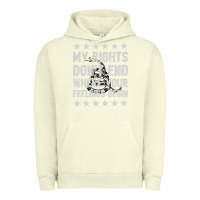 Pigment Pistachio My Rights Don't End Where Your Feelings Begin Urban Hoodie - artisFamous