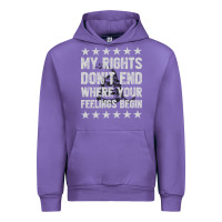 Tulip My Rights Don't End Where Your Feelings Begin Urban Hoodie - artisFamous