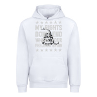 White My Rights Don't End Where Your Feelings Begin Urban Hoodie - artisFamous