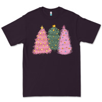 Plum christmas trees Premium Tee - CowGirlArtShop