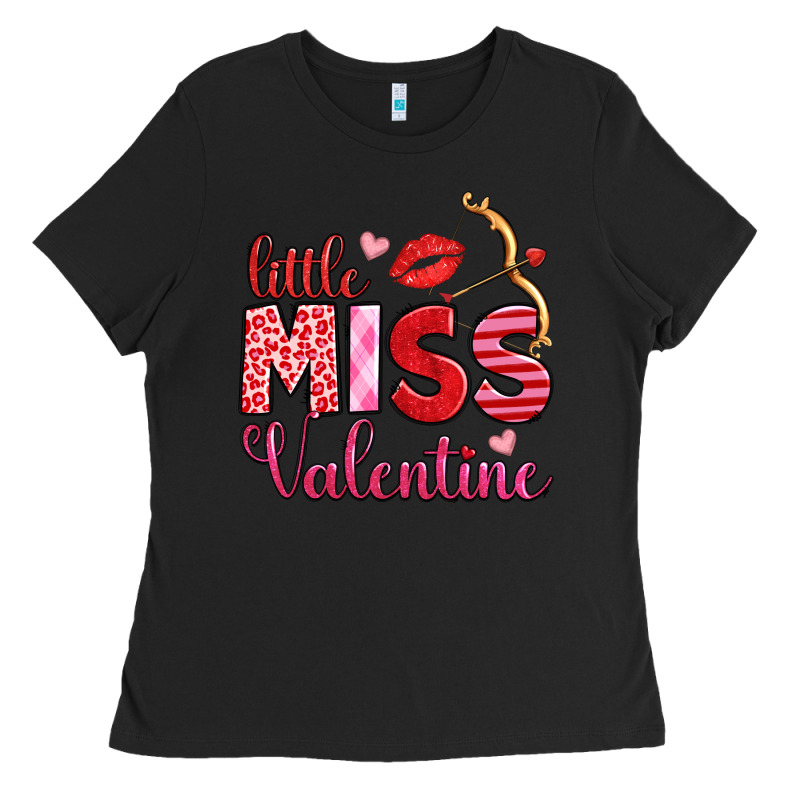Little Miss Valentine Ladies Tee by OliviaCreatesArt | Teevron