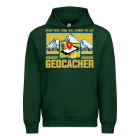 Forest Green Geocaching, geocaching travel bug, geocache, Urban Hoodie - artisFamous