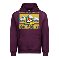 Mauve Wine Geocaching, geocaching travel bug, geocache, Urban Hoodie - artisFamous