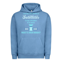 Pigment Pebble Blue Geocaching, funny geocacher, travel, Urban Hoodie - artisFamous