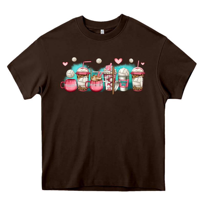 Volleyball Coffee Cups Heavy Core Tee by Jasminsmagicworld | Teevron
