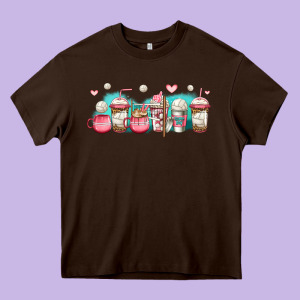 Volleyball Coffee Cups Heavy Core Tee Designed By Jasminsmagicworld