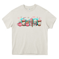 Cream volleyball coffee cups Heavy Core Tee - Jasminsmagicworld