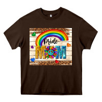 Chocolate Brown pride mom Heavy Core Tee - TumblerDesignByShophia