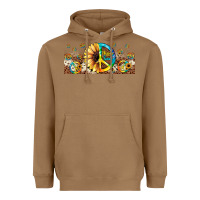 Toasted Coconut hippie soul leopard sunflower Heavyweight Hoodie - JahusDesignShop