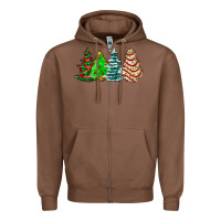 Chestnut Christmas tree cakes and Christmas trees  ado Zipper Hoodie - AdoDesignShop