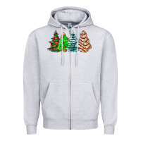 Heather Grey Christmas tree cakes and Christmas trees  ado Zipper Hoodie - AdoDesignShop