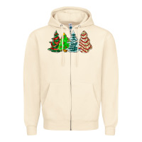 Sandshell Christmas tree cakes and Christmas trees  ado Zipper Hoodie - AdoDesignShop