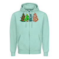 Seafoam Christmas tree cakes and Christmas trees  ado Zipper Hoodie - AdoDesignShop