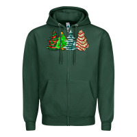 Sports Green Christmas tree cakes and Christmas trees  ado Zipper Hoodie - AdoDesignShop