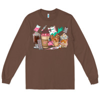 Chestnut Nurse Coffee Cups Long Sleeve Tee - FaDigitalArtStudio