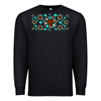 Black cowhide leopard sunflower gemstone Premium Sweatshirt - JahusDesignShop