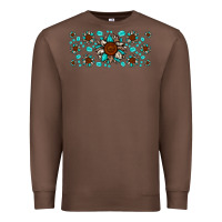 Chestnut cowhide leopard sunflower gemstone Premium Sweatshirt - JahusDesignShop