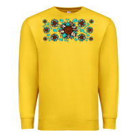 Lemon cowhide leopard sunflower gemstone Premium Sweatshirt - JahusDesignShop