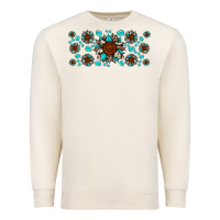 Sandshell cowhide leopard sunflower gemstone Premium Sweatshirt - JahusDesignShop