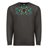 Smoke cowhide leopard sunflower gemstone Premium Sweatshirt - JahusDesignShop
