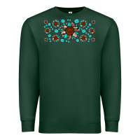 Sports Green cowhide leopard sunflower gemstone Premium Sweatshirt - JahusDesignShop