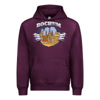 Mauve Wine Bochum city Urban Hoodie - artisFamous