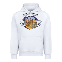 White Bochum city Urban Hoodie - artisFamous