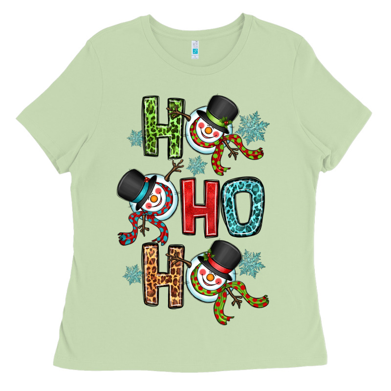 Ho Ho Ho Ladies Tee by OliviaCreatesArt | Teevron