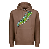 Chestnut Papilio Machaon Caterpillar Premium Hoodie - LillyAllenDesigns