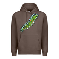 Coffee Papilio Machaon Caterpillar Premium Hoodie - LillyAllenDesigns