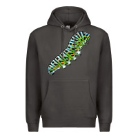 Smoke Papilio Machaon Caterpillar Premium Hoodie - LillyAllenDesigns