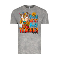 Cloud Rock Half Coffee Half Teacher Vintage Tee - FaDigitalArtStudio