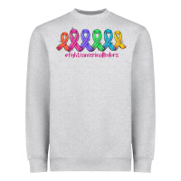 Heather Grey fight cancer in all colors Heavyweight Sweatshirt - AdoDesignShop