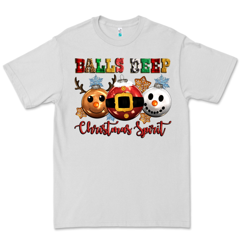Balls Deep Christmas Spirit Premium Tee by CowGirlArtShop | Teevron