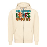 Just A Girl Who Loves Cookies Zipper Hoodie | Teevron