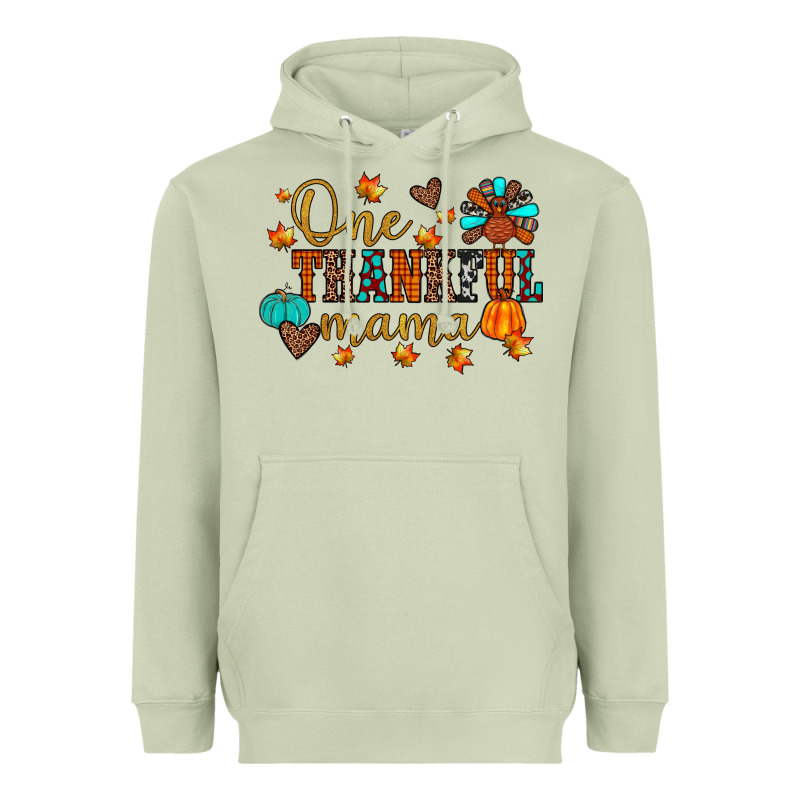 One Thankful Mama Heavyweight Hoodie by JahusDesignShop | Teevron